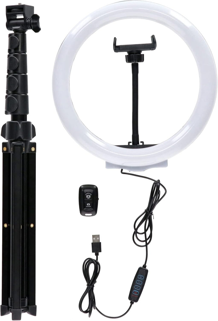 Rollei Lumis Comfort Ring Light Bi-Color, Ring-Licht mit Smartphone-Halterung, Smartphone Fernbedien