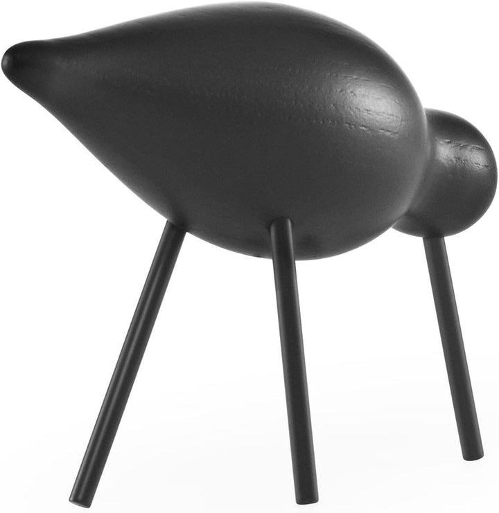 Normann Copenhagen Deko-Vogel, Holz, Schwarz, 15 x 5.5 x 11 cm Schwarz 15 x 5.5 x 11 cm, Schwarz 15