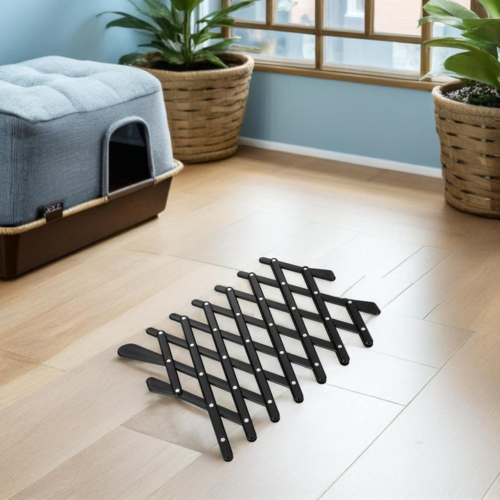 SHINEOFI 2 Stück Auto Haustierbarriere aus Pp Schwarzes Fenstergitter für Hunde mit Flexiblem Sitz u
