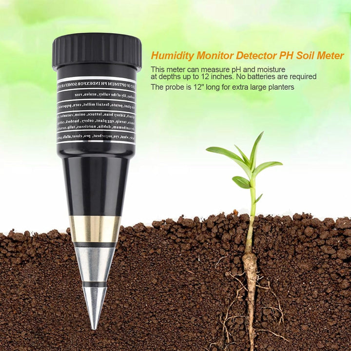 PH Messgerät Boden Bodentester 2 in 1 Boden Feuchtigkeit PH Messgerät mit Licht Sensor für Gartenbau
