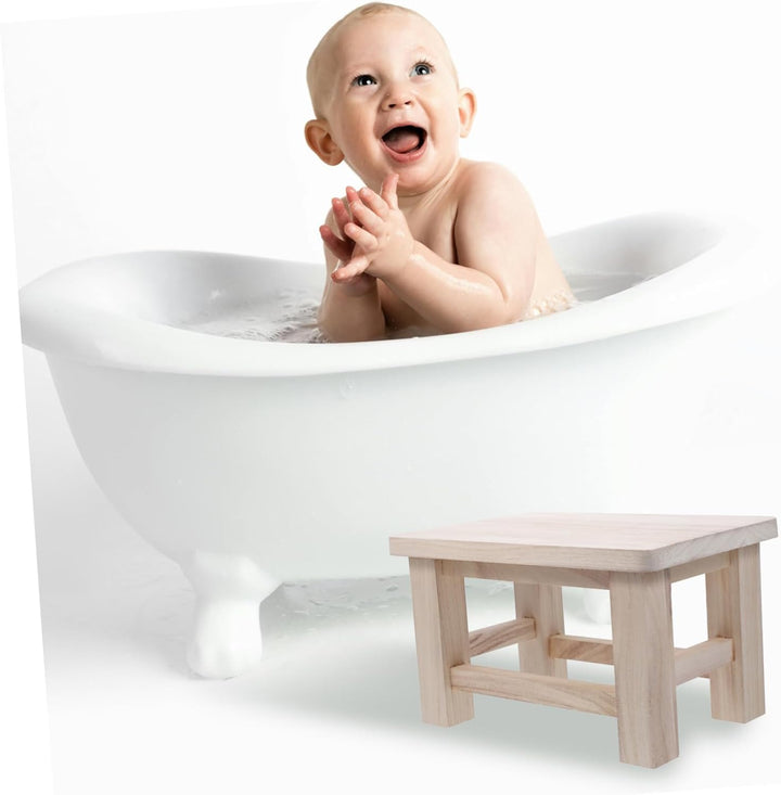 TOPBATHY Holz Hocker Klein Massiv Aus Naturholz Schuhhocker Tritthocker Wechselschuhhocker Für Zuhau