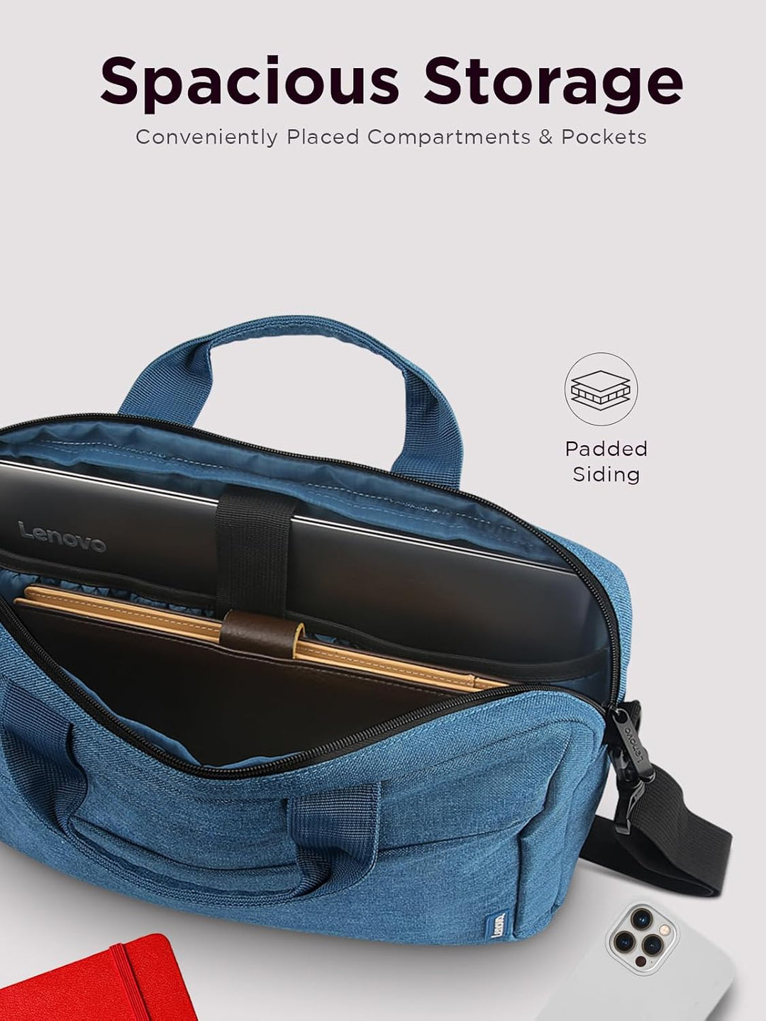 Lenovo GX40Q17230 15.6" Laptop Tasche Casual Toploader T210 Blau Casual Toploader - Blau Single, Cas