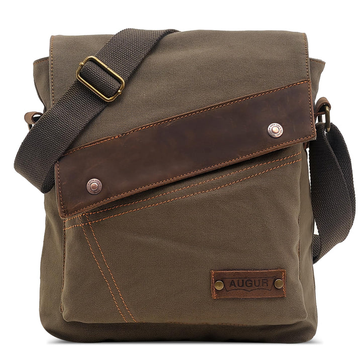 DORRISO Herren Umhängetasche Mode Leinwand Schultertasche Reise Schultertaschen Leicht Kuriertasche
