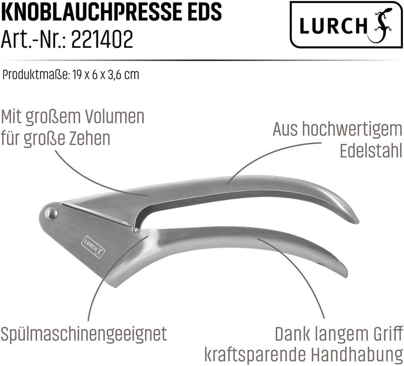 LURCH 221402 Knoblauchpresse Edelstahl