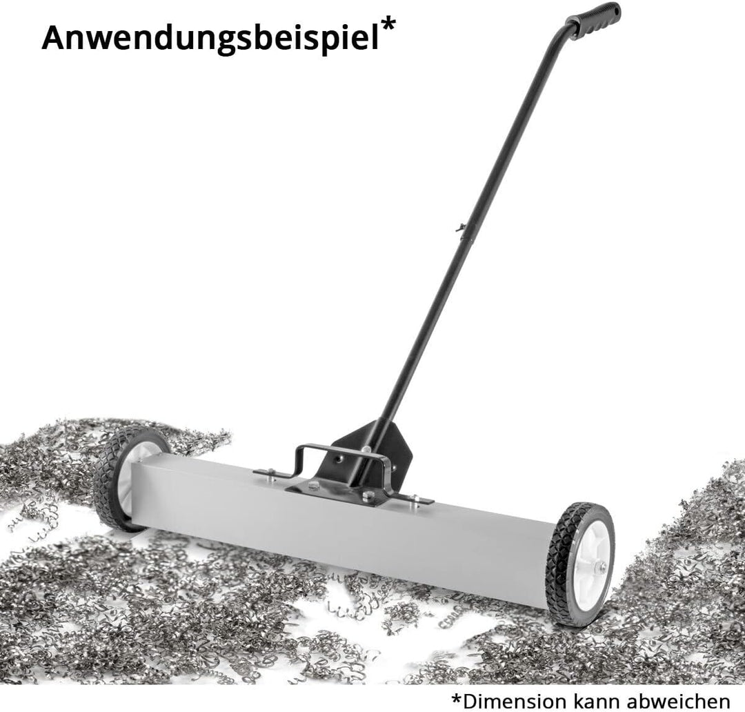 STAHLWERK Magnet-Bodenkehrer MBK-30 ST mit 762 mm Breite und 20 kg Fassungsvermögen, Magnetbesen/Spä