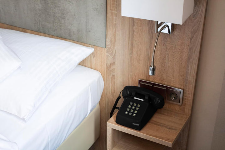 Opis PushMeFon Mobile 4G - Retro Tischhandy für 4G/5G Netze mit Voice Over LTE in Form eines achzige