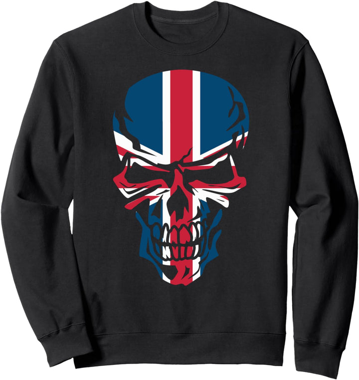 Grossbritannien Grossbritannien Flagge London England Schädel Sweatshirt