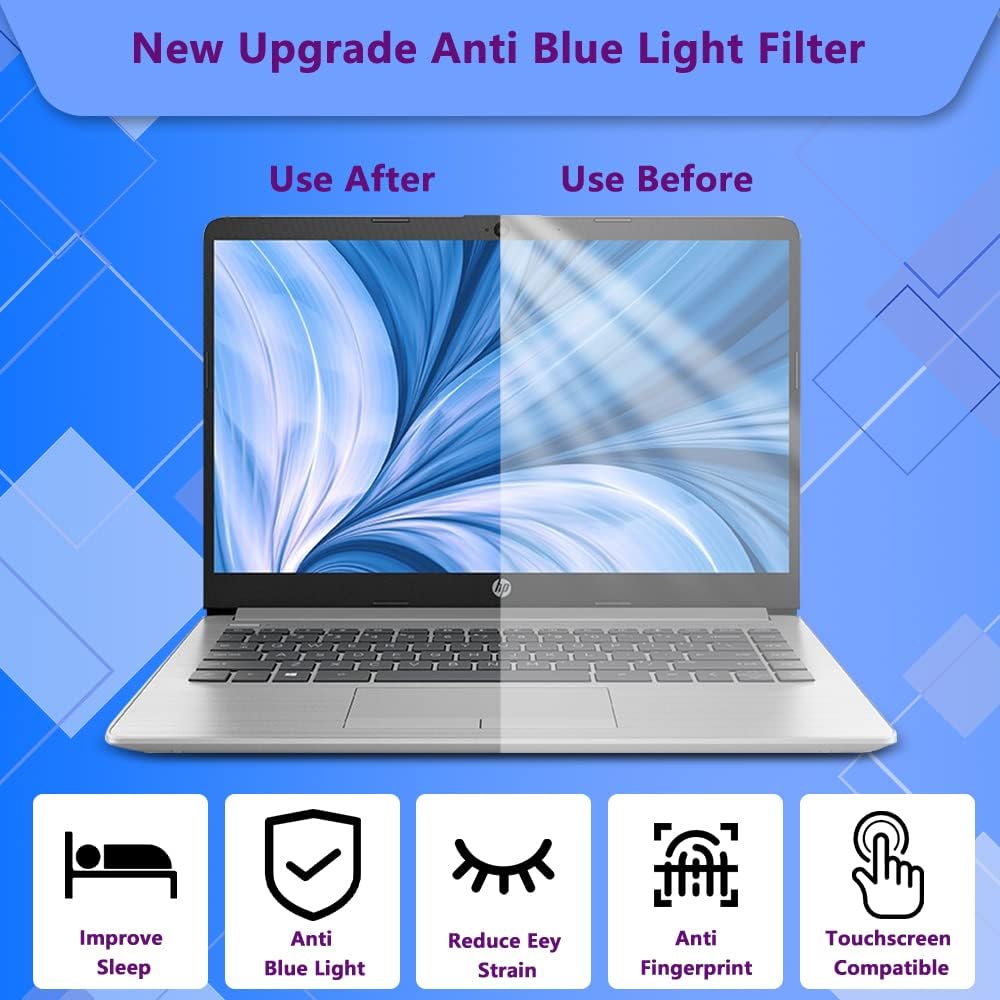 HaruYo Anti Blaulichtfilter für 15.6 Zoll Laptop, Blaulicht blockierende Displayschutzfolie, Anti Bl