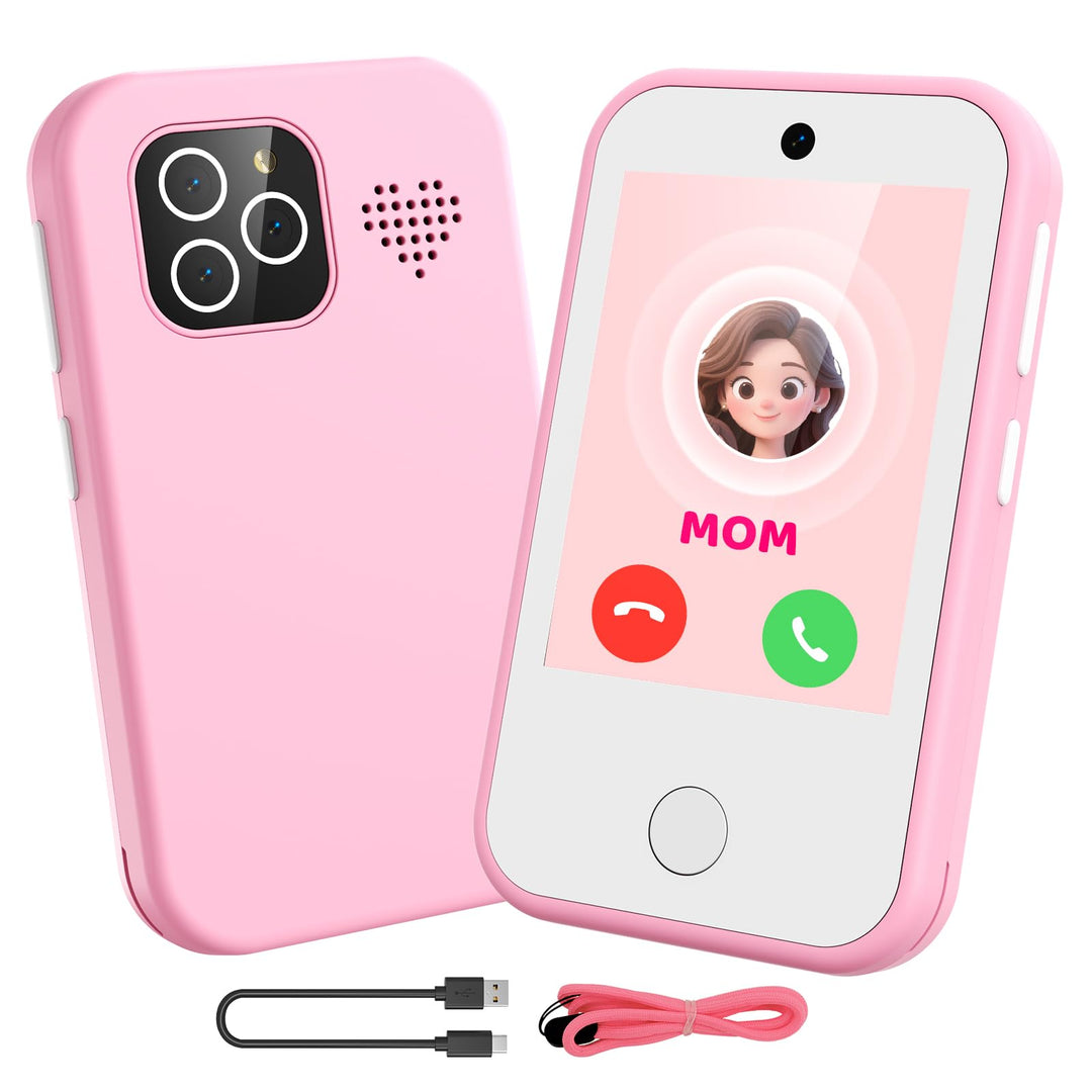 4G Kinderhandy Spielzeug mit Dual Kamera Kinderkamera 2.8 Inch Touchscreen Kindertelefon Lerntelefon