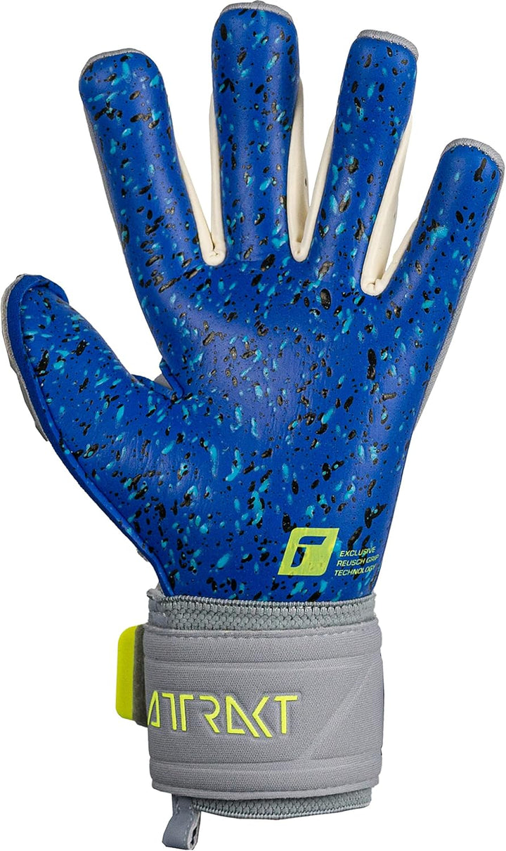 Reusch Attrakt Freegel Fusion Goaliator Torwarthandschuhe Herren 8.5 grau / gelb, 8.5 grau / gelb