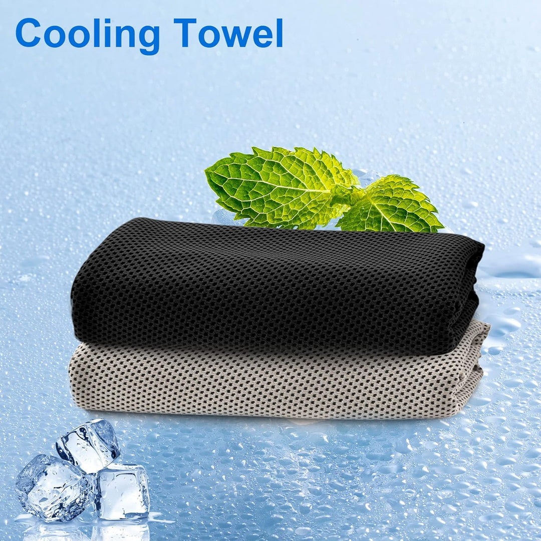 Sukeen Kühlendes Handtuch, Kühlhandtuch 100 x 30 cm, Ice Cooling Towel für Hals und Gesicht, Kühlend