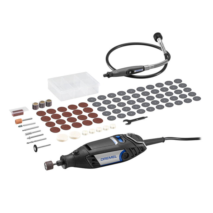 Dremel 3200 Multifunktionswerkzeug 130W, Mit 1 Aufsatz mit biegsamer Welle, 90 Zubehörteile, variabl