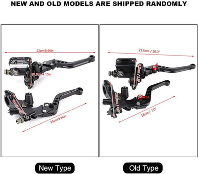 Motorrad Bremsmeister Zylinder Hebel, 1 Paar Hauptbremszylinder Motorrad Bremse Kupplung Bremsbremsz