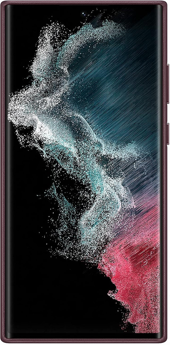 Samsung Leather Smartphone Cover EF-VS908 für Galaxy S22 Ultra, Handy-Hülle, echtes Leder, Schutz Ca
