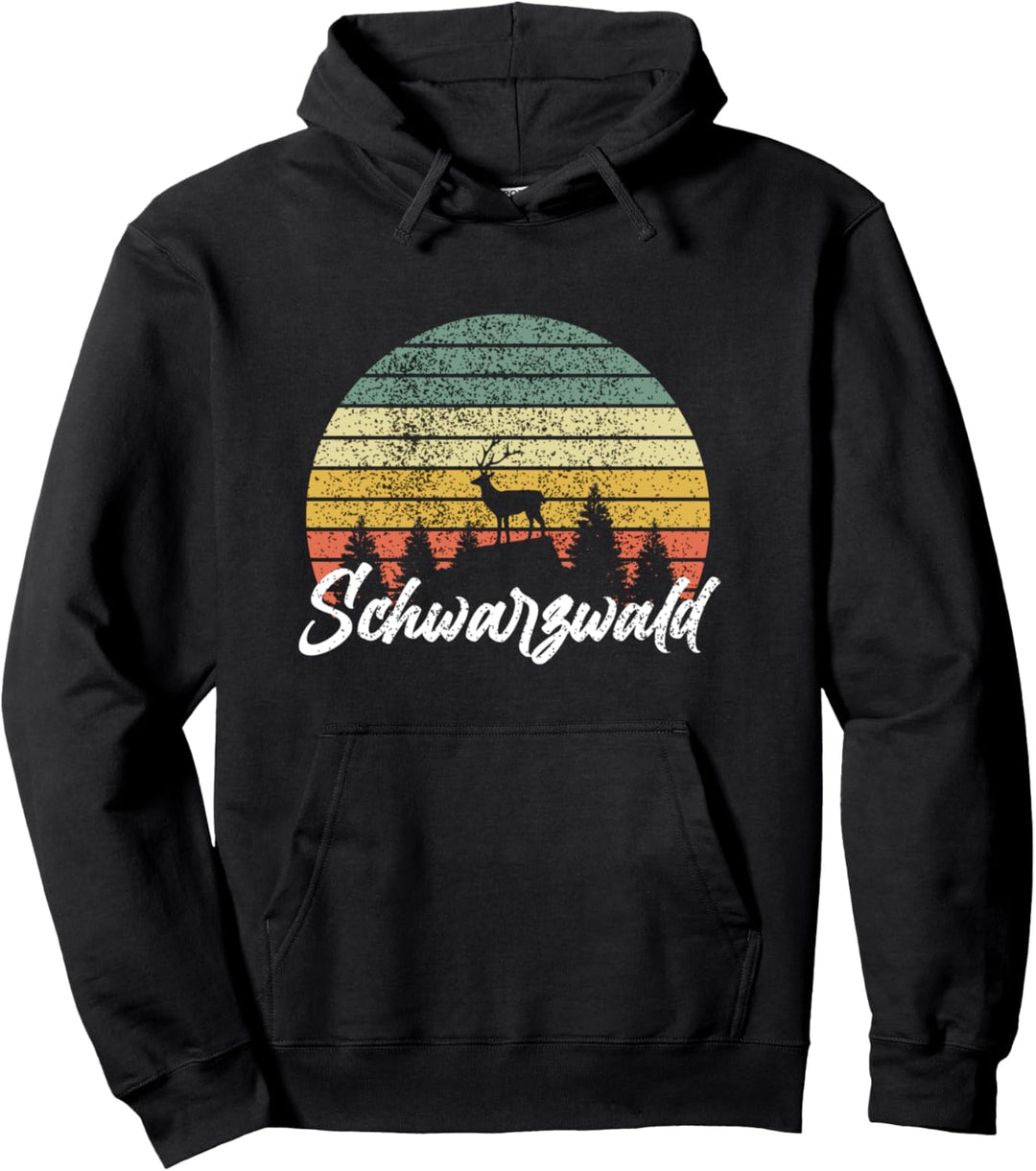 Schwarzwald Hirsch Heimat Wald Wandern Urlaub Schwarzwälder Pullover Hoodie