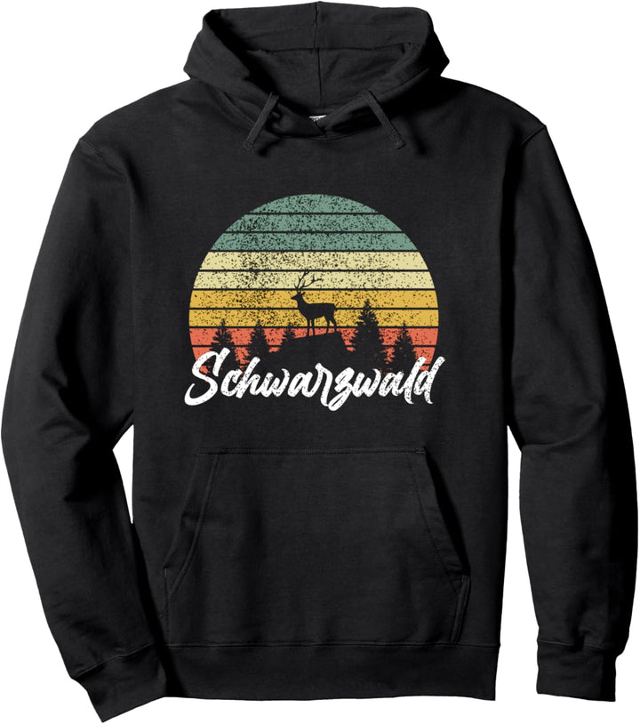 Schwarzwald Hirsch Heimat Wald Wandern Urlaub Schwarzwälder Pullover Hoodie