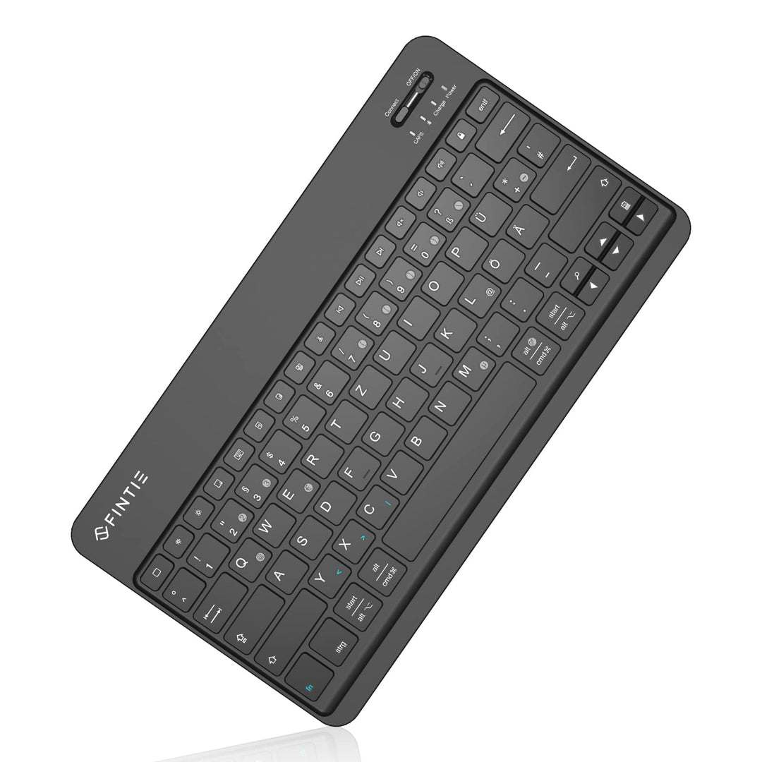 FINTIE Ultradünn Bluetooth Tastatur mit deutschem Layout QWERTZ für iPad Air/Pro/Mini/iPad 10.9/10.2