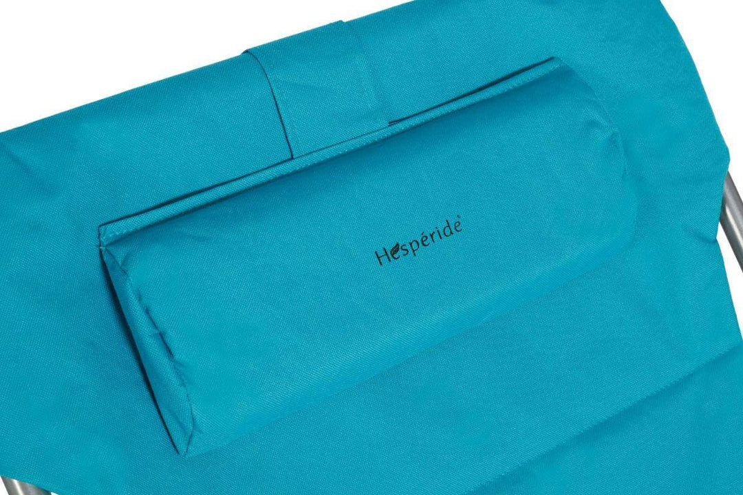 Faltbare gartenliege Bilbao Lagune epoxybehandelter Stahl aus Polyester - Hespéride