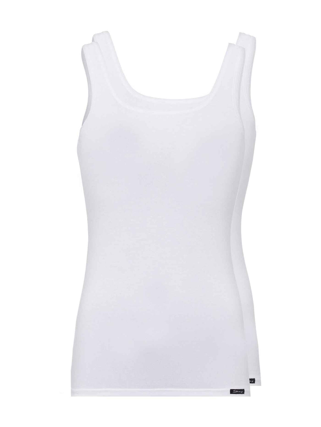 Skiny Damen Cotton Advantage 081147 Unterhemd (2er Pack) 36 2 X Weiss, 36 2 X Weiss