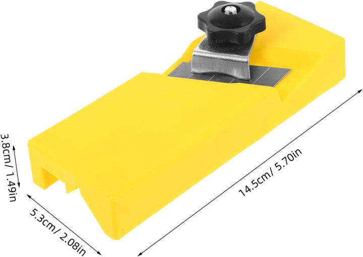 SHINEOFI Handhobel aus Abs Kunststoff Gelb mit Präziser Schnittführung und Robustem Design Manueller