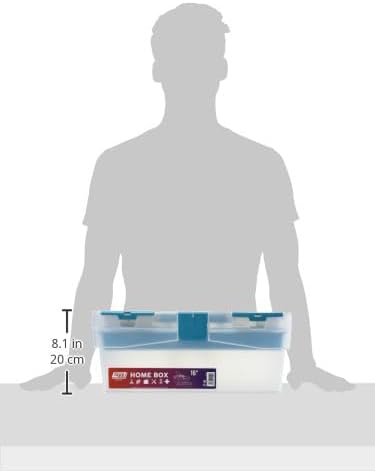 Tayg 112591 Collection” Werkzeugkoffer Home 16" / 400 x 217 x 166 mm/blau-transparent, Home Collecti