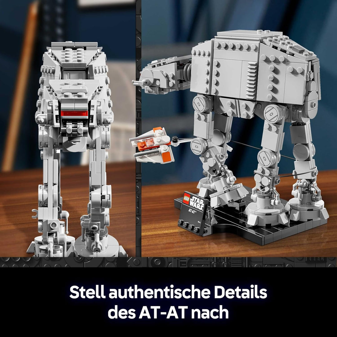 LEGO Star Wars 75440 at-at - Modellbau-Set für Erwachsene - Display Modell mit Snowspeeder, Ständer