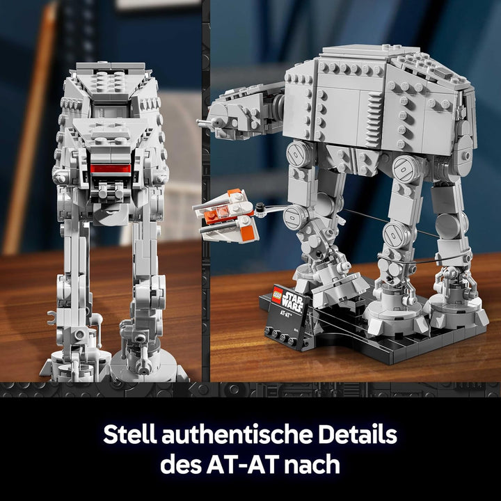 LEGO Star Wars 75440 at-at - Modellbau-Set für Erwachsene - Display Modell mit Snowspeeder, Ständer
