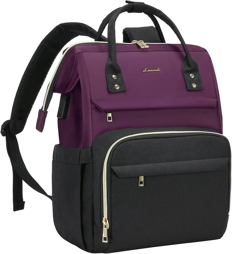 LOVEVOOK Rucksack Damen Laptop Rucksack mit 17 Zoll Laptopfach, Laptoptasche Damen Business Rucksäck