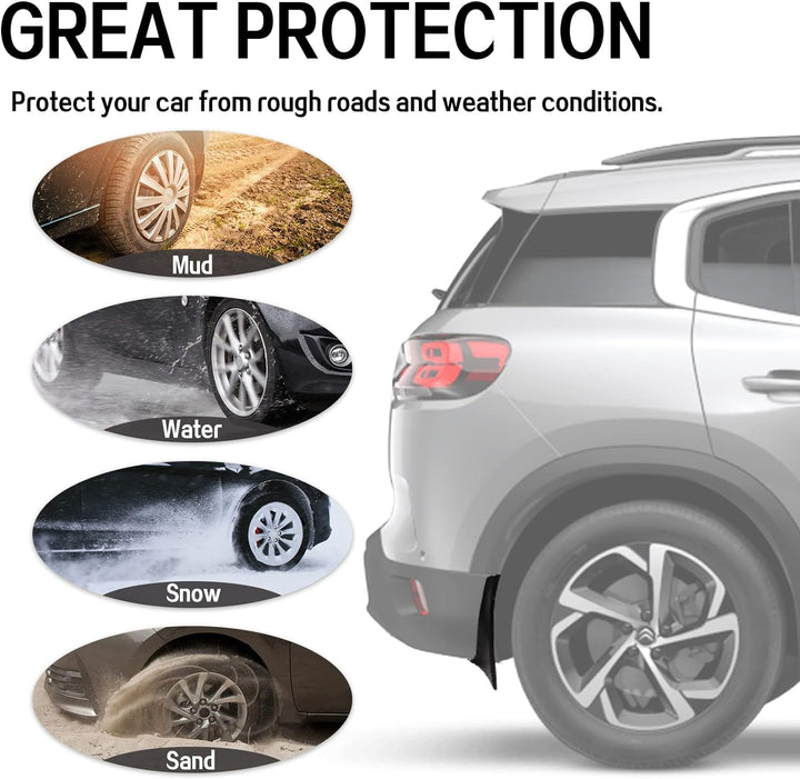 Psler Auto Schmutzfänger Kotflügel Spritzschutz Kit für Aircross C5 Citroen Aircross C5, Citroen Air