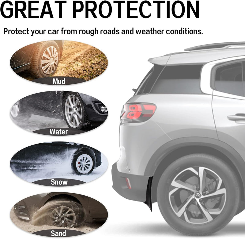 Psler Auto Schmutzfänger Kotflügel Spritzschutz Kit für Aircross C5 Citroen Aircross C5, Citroen Air