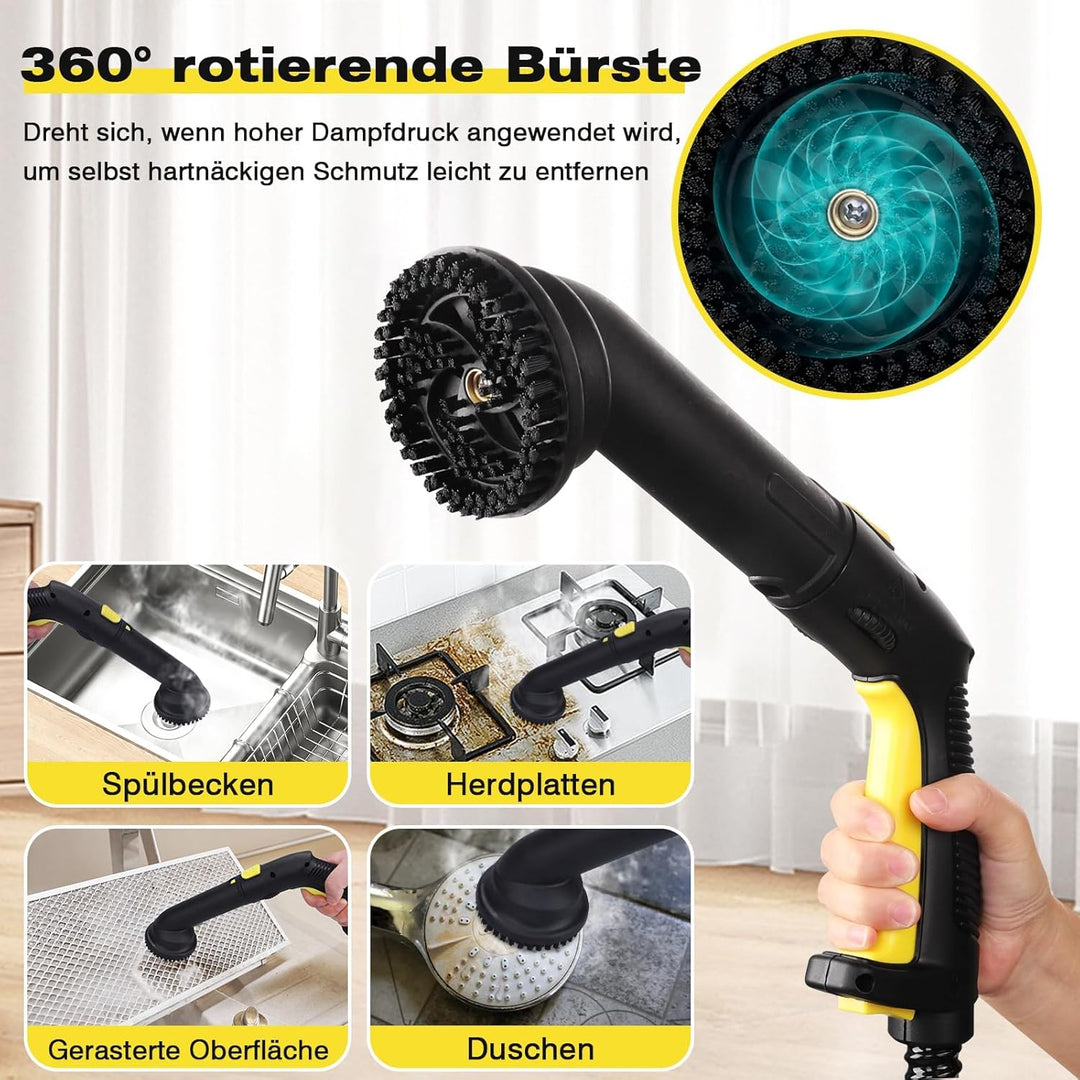 TVD Dampfreiniger, Polstermöbelreiniger, Dampfreiniger mit 5 m extra Langem Netzkabel für Bodendampf