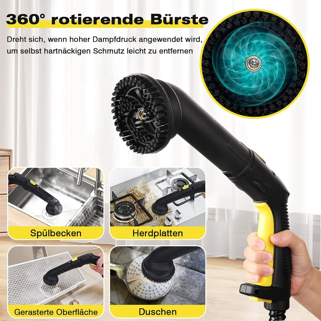 TVD Dampfreiniger, Polstermöbelreiniger, mit 5 m extra Langem Netzkabel
