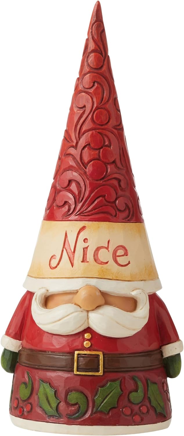 Enesco Heartwood Creek 6009185 Jim Shore Naughty and Nice zweiseitige Zwergfigur, rot, 21 cm 8.27 in