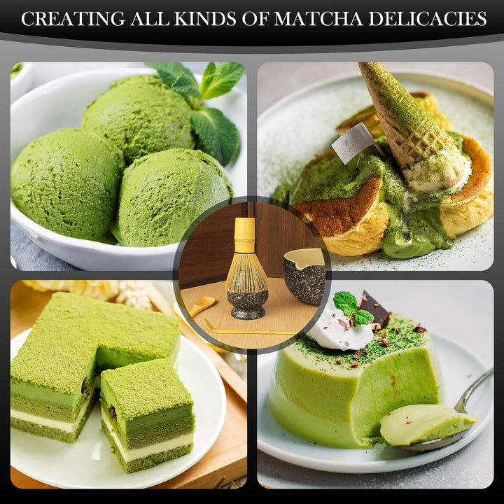 Matcha-Set 5 Stück Matcha Besen Matcha-Schale, Chasen und Matcha Löffel Für den Hausgebrauch geeigne