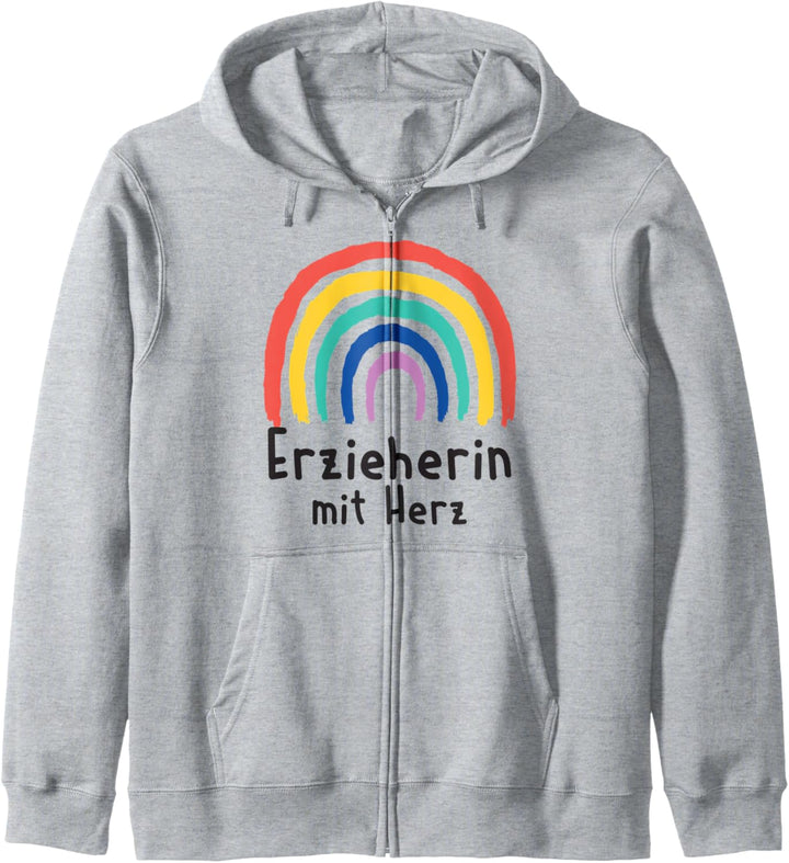 Erzieherin Mit Herz Danke Dankeschön Spruch Kapuzenjacke