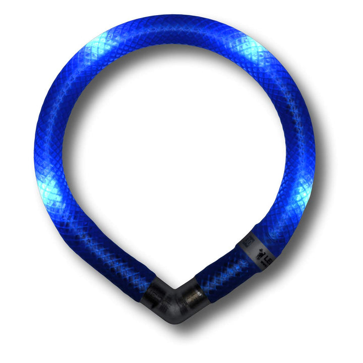 LEUCHTIE® Leuchthalsband Mini blau Grösse 30 I LED Halsband extra für kleine Hunde I wasserdicht I e