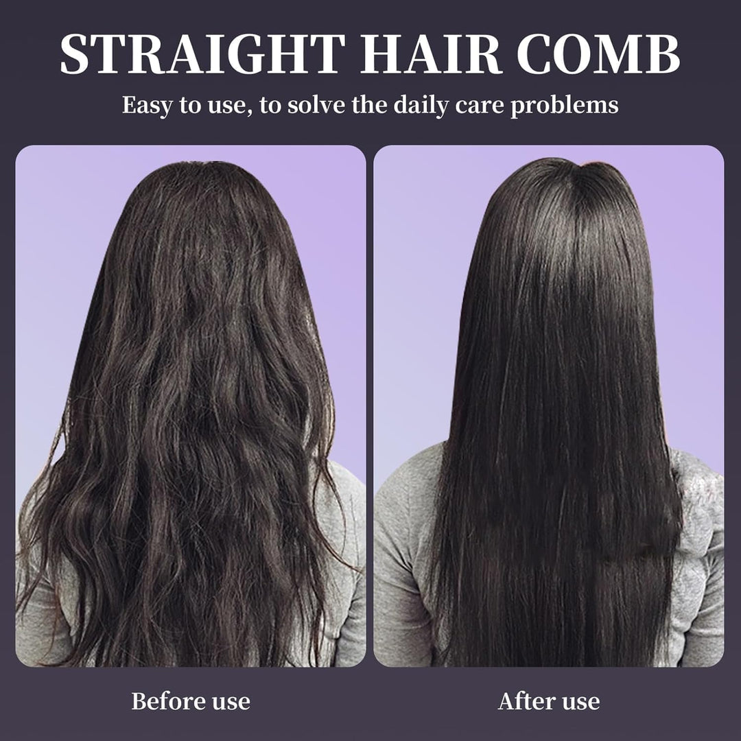 Stylingbürste für Kurze Haare Langes, Glättbürste Kabellos, Haarbürste Elektrisch, 4 Wärmestufen, 16