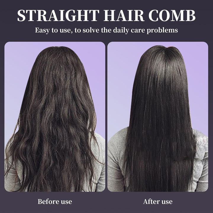 Stylingbürste für Kurze Haare Langes, Glättbürste Kabellos, Haarbürste Elektrisch, 4 Wärmestufen, 16