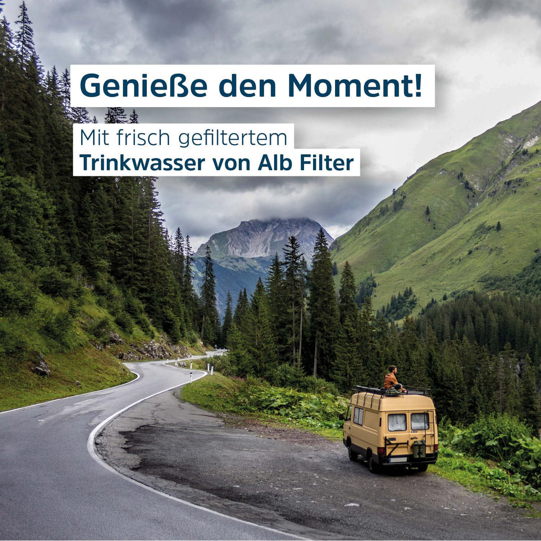 Alb Filter® MOBIL Active Trinkwasserfilter | Sauberes Trinkwasser unterwegs mit Boot, Yacht, Camping