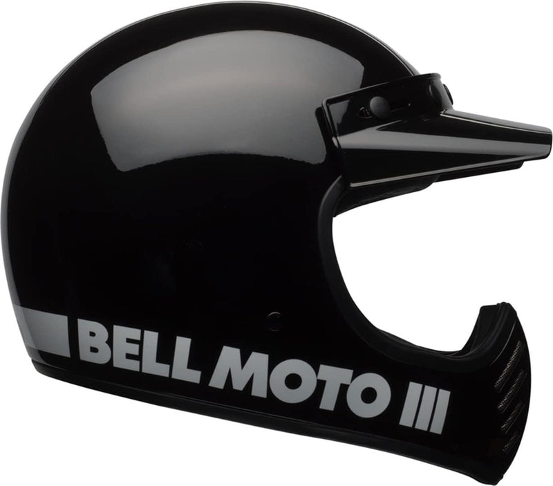 Bell Moto-3 Classic Solid Gloss Black Full Face Helmet