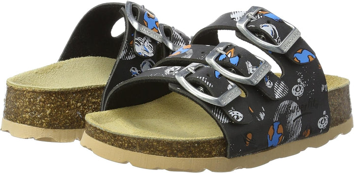 Superfit Jungen Fussbettpantoffel Pantoffeln 28 EU Grau Stone Multi 29, 28 EU Grau Stone Multi 29