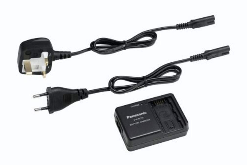Panasonic VW-BC10E-K externes Ladegerät (geeignet für Panasonic Camcorder Akkus VBL090, VBK180, VBK3