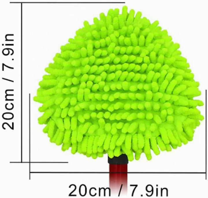Drehmoppköpfe Mikrofaser Mop Pads für Wischmop Dreieck Spin Mop 360 Grad Drehmoppköpfe für alle Böde