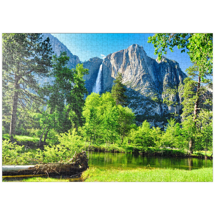 Yosemite-Wasserfall, Yosemite-Nationalpark, Kalifornien - Premium 1000 Teile Puzzle - MyPuzzle Sonde