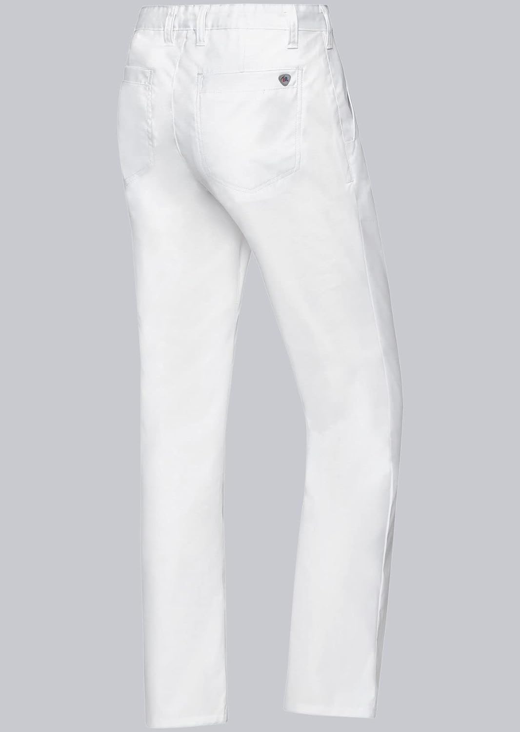 BP 1735-130-0021-44n Chinos für Männer, mit Taschen, 205,00 g/m² Reine Baumwolle, weiss, 44n, 44n
