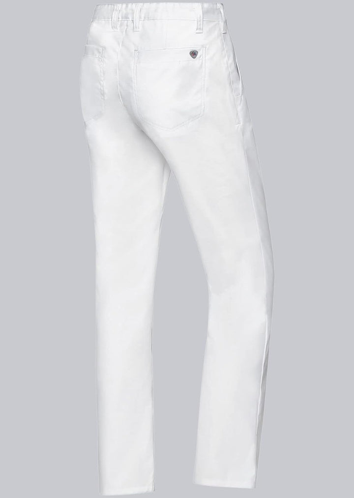 BP 1735-130-0021-44n Chinos für Männer, mit Taschen, 205,00 g/m² Reine Baumwolle, weiss, 44n, 44n