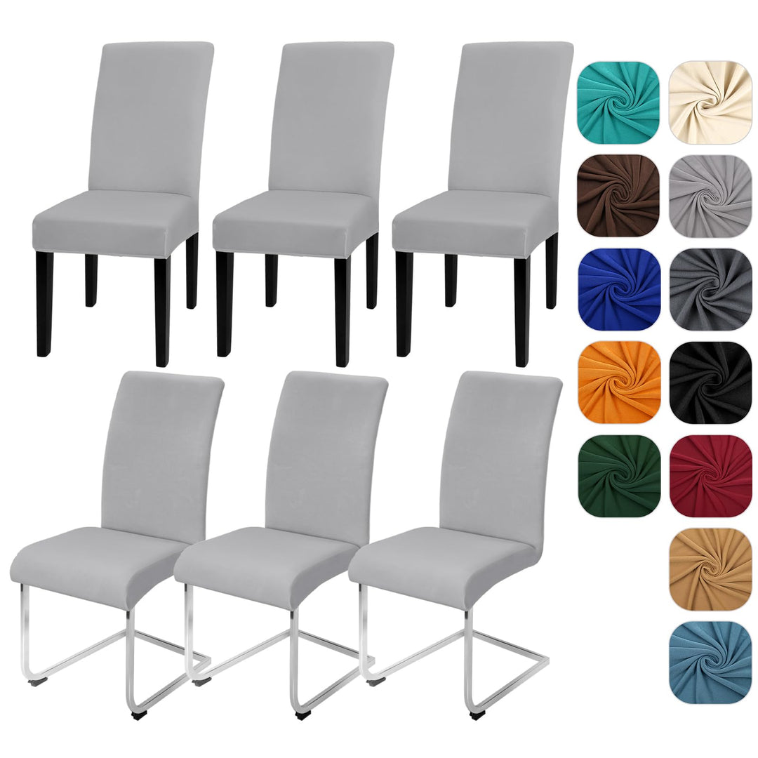 Yugarlibi Stuhlhussen 6er Set Stretch Stuhlhussen Schwingstuhl Elastische Hussen Stuhlbezug Abnehmba