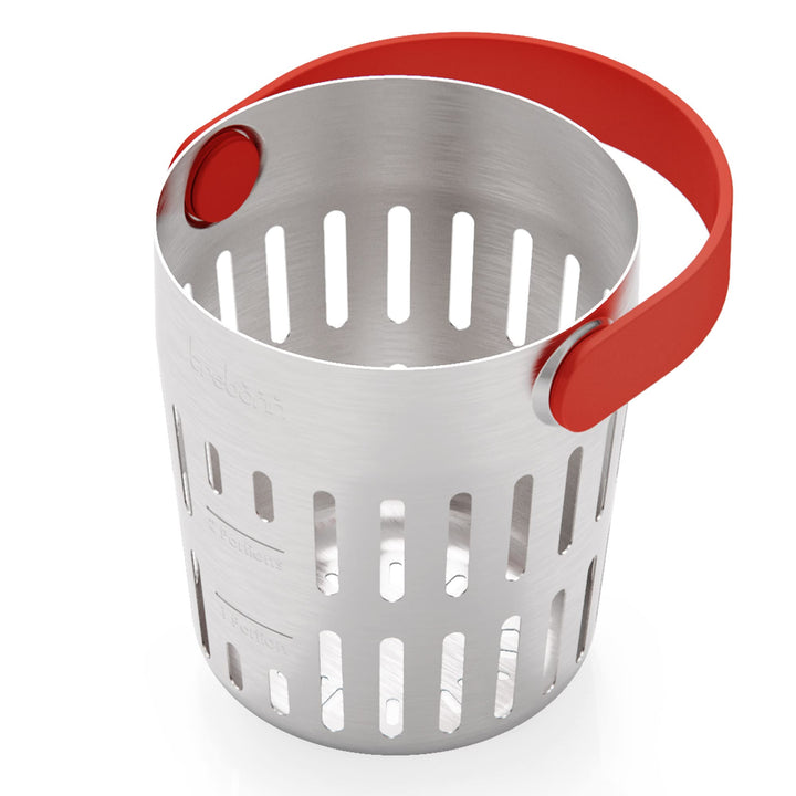 Trebonn - CookinPodPRO Coral Backkorb aus Edelstahl. Ideal zum Backen von Nudeln, zum Dämpfen und zu