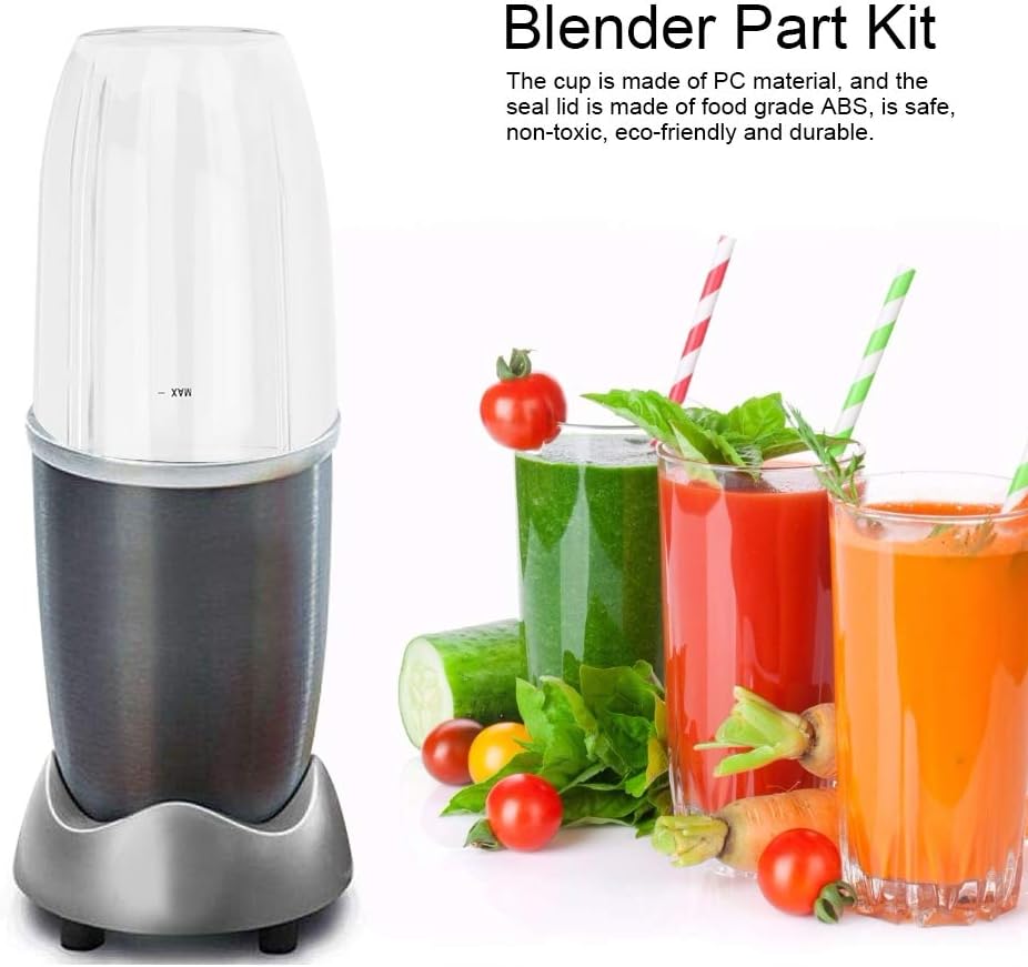 AUNMAS Mixer Ersatzteile Cup + Deckel Mixer Teilesatz für Nutri 900W Mixer Zubehör Ersatz Home Suppl