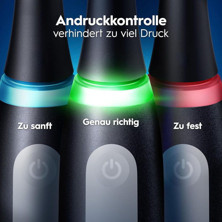 Oral-B iO Series 3 Elektrische Zahnbürste/Electric Toothbrush, Doppelpack, 2 Aufsteckbürsten, 3 Putz